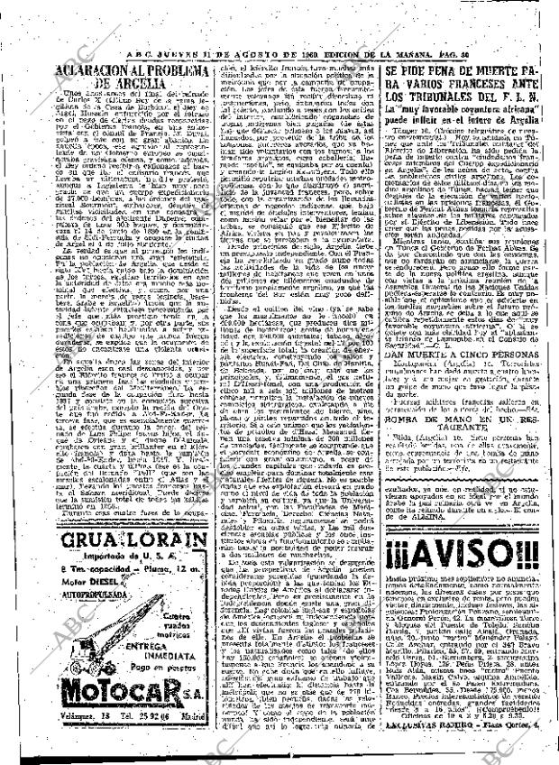 ABC MADRID 11-08-1960 página 30