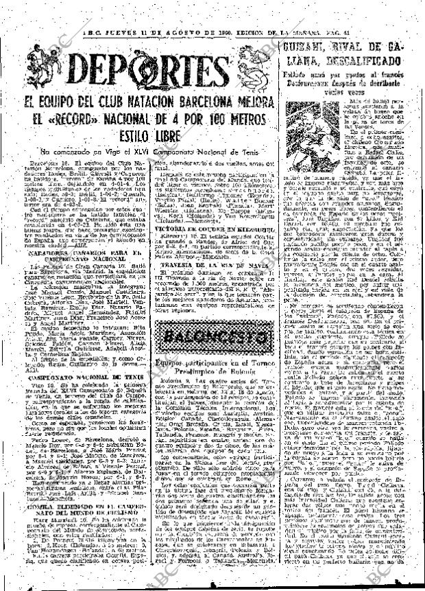 ABC MADRID 11-08-1960 página 41