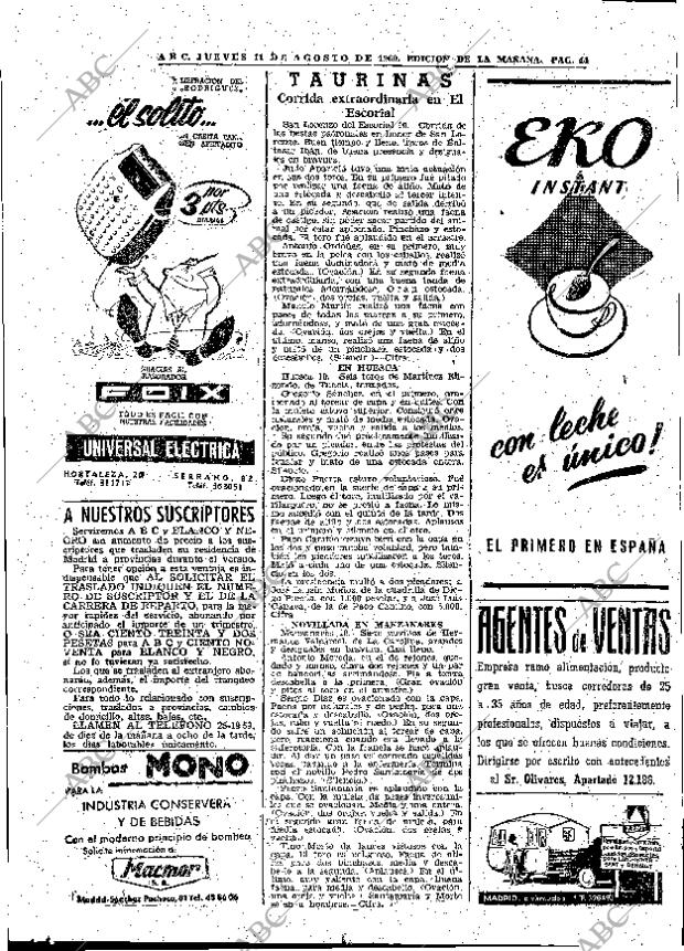 ABC MADRID 11-08-1960 página 44