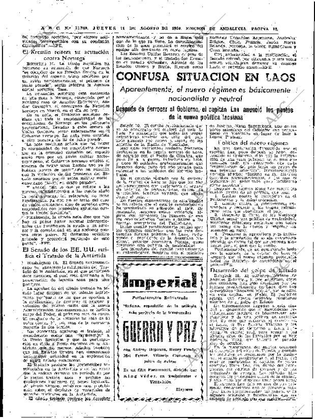 ABC SEVILLA 11-08-1960 página 12