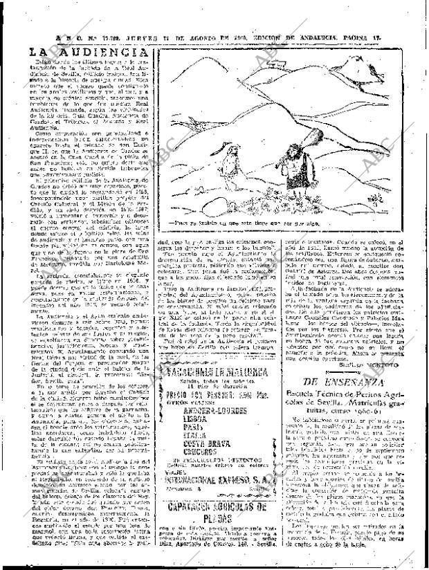 ABC SEVILLA 11-08-1960 página 17