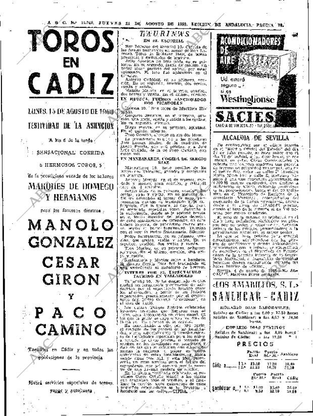 ABC SEVILLA 11-08-1960 página 20