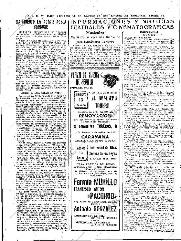 ABC SEVILLA 11-08-1960 página 22