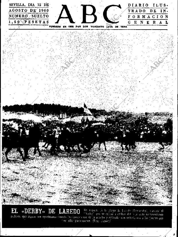 ABC SEVILLA 12-08-1960 página 1