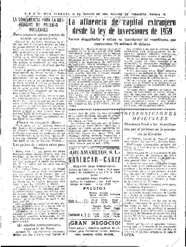 ABC SEVILLA 12-08-1960 página 13