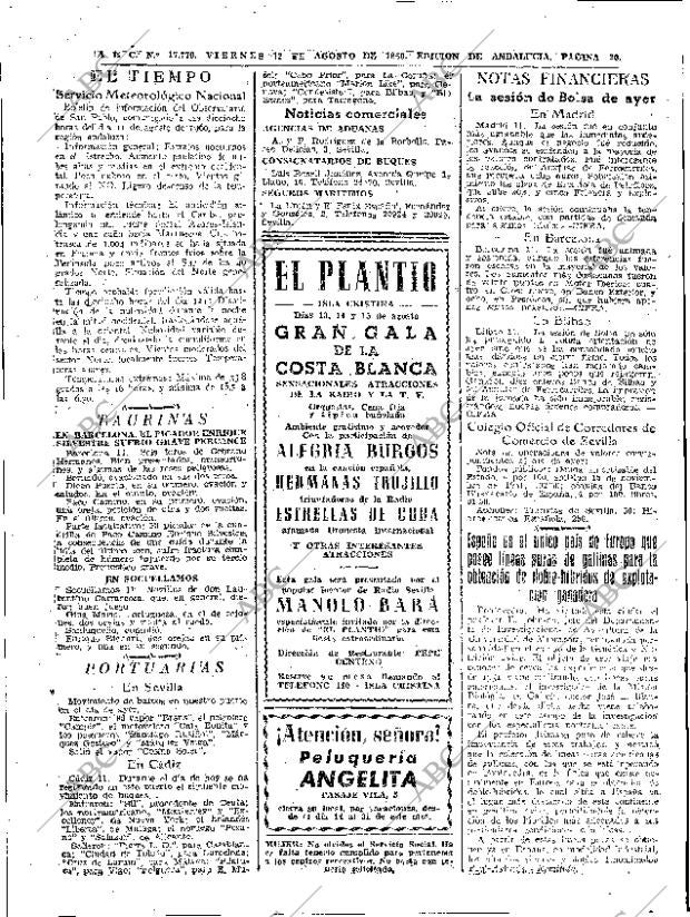 ABC SEVILLA 12-08-1960 página 20