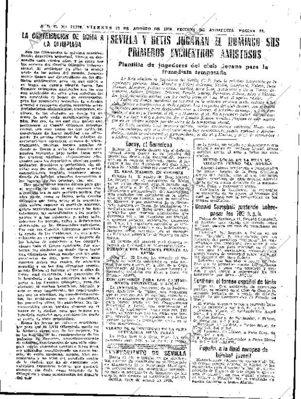 ABC SEVILLA 12-08-1960 página 21