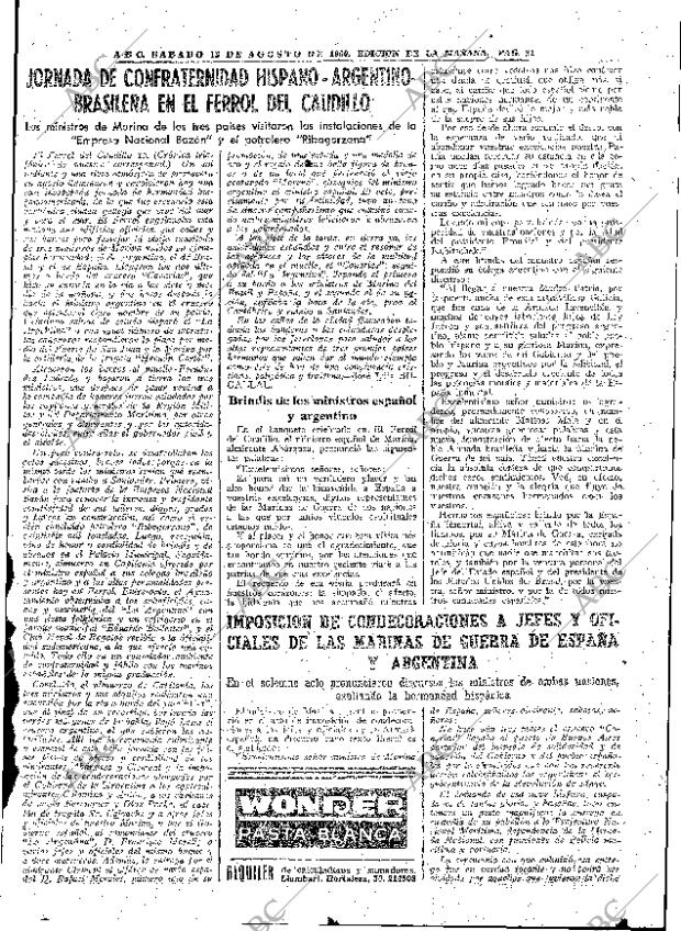 ABC MADRID 13-08-1960 página 21