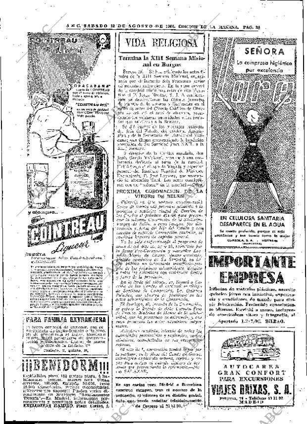 ABC MADRID 13-08-1960 página 34