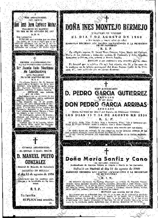 ABC MADRID 13-08-1960 página 46