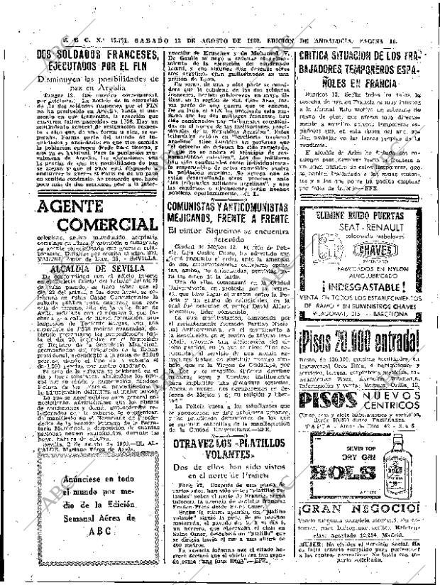 ABC SEVILLA 13-08-1960 página 10