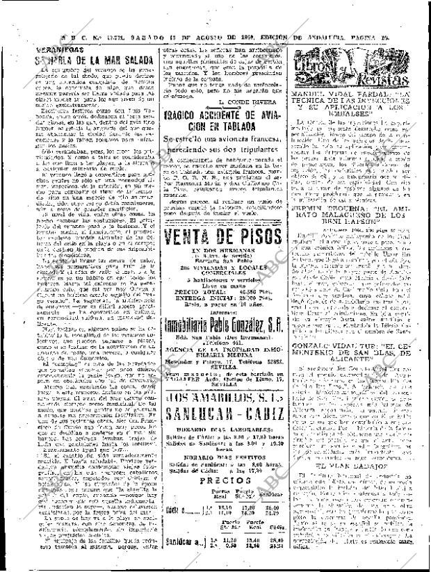 ABC SEVILLA 13-08-1960 página 16
