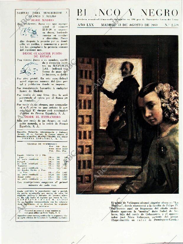 BLANCO Y NEGRO MADRID 13-08-1960 página 3