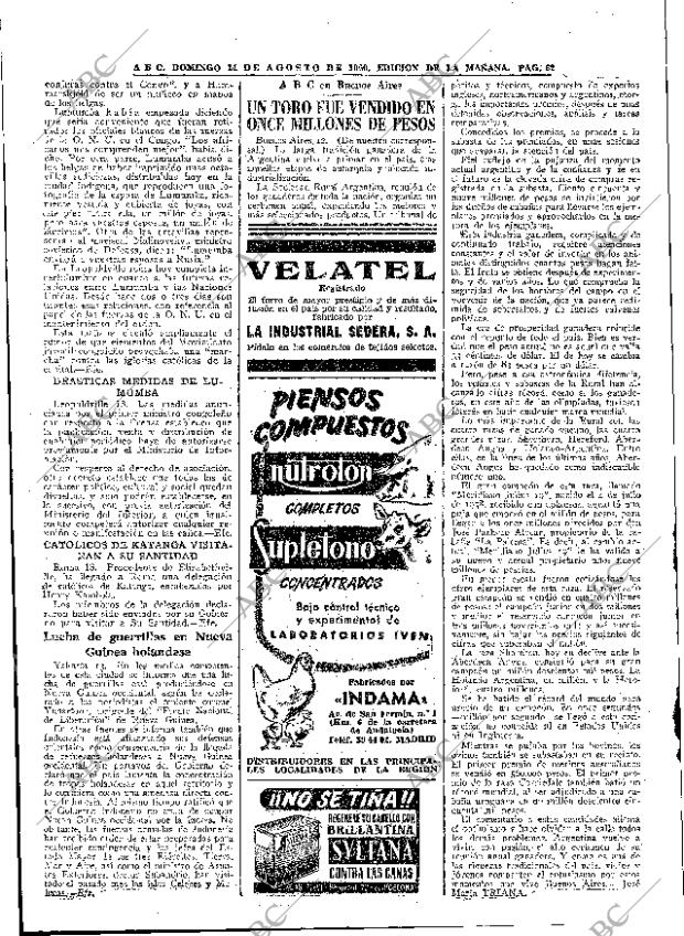 ABC MADRID 14-08-1960 página 62