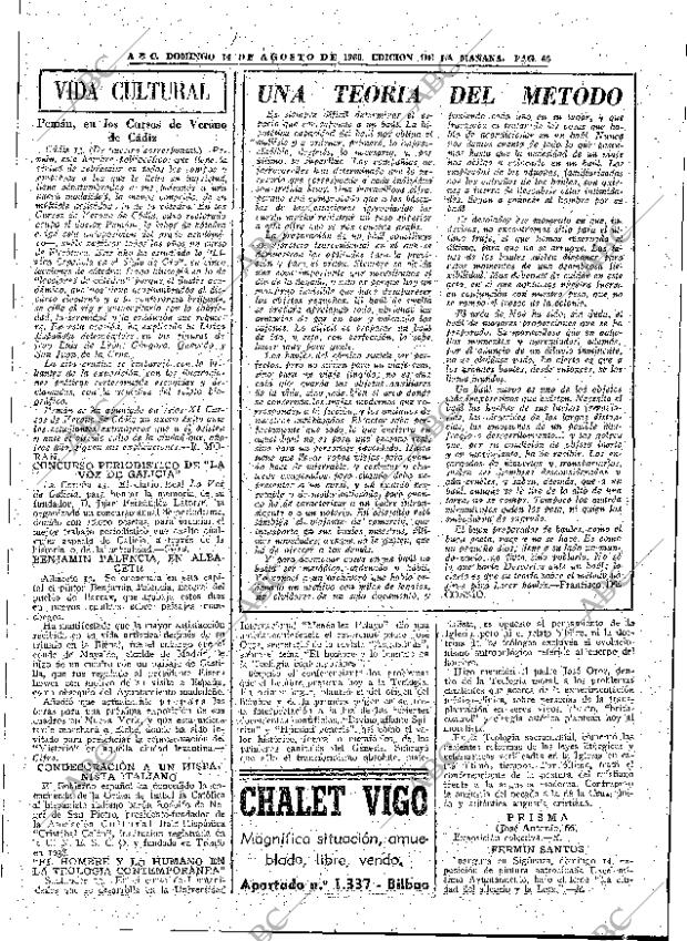 ABC MADRID 14-08-1960 página 65