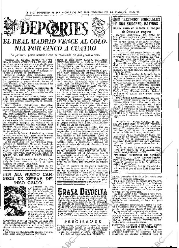 ABC MADRID 14-08-1960 página 73