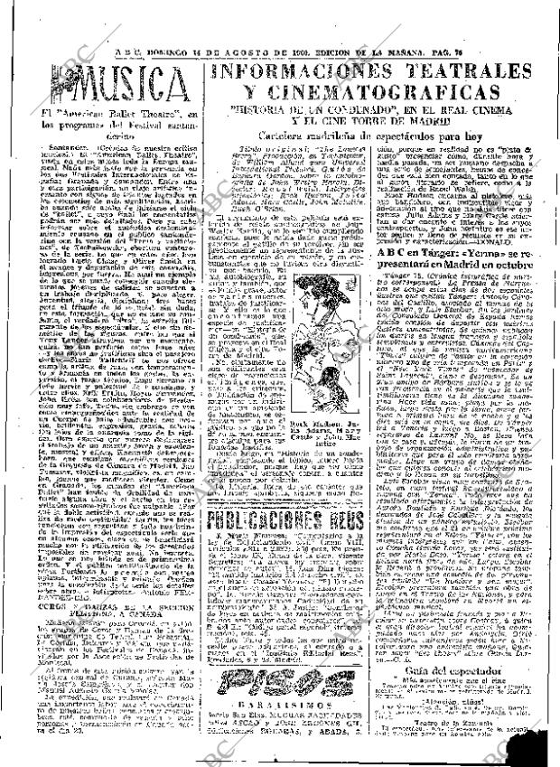 ABC MADRID 14-08-1960 página 75