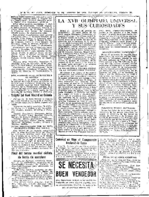 ABC SEVILLA 14-08-1960 página 56
