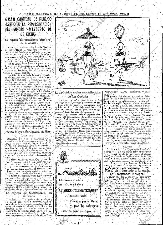 ABC MADRID 16-08-1960 página 23