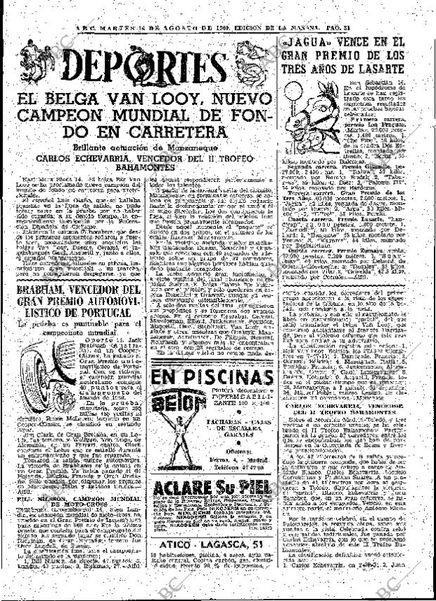 ABC MADRID 16-08-1960 página 31