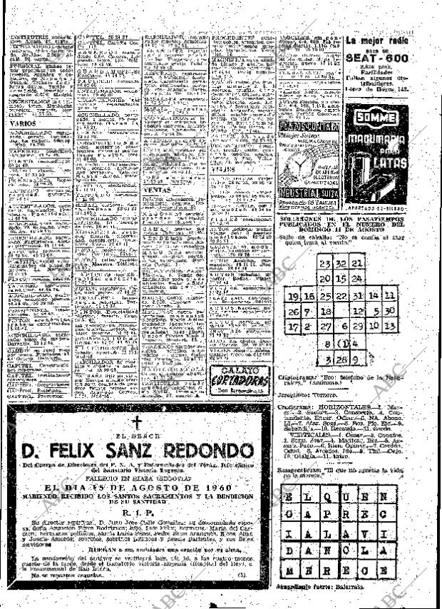 ABC MADRID 16-08-1960 página 41