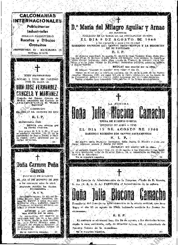 ABC MADRID 16-08-1960 página 42