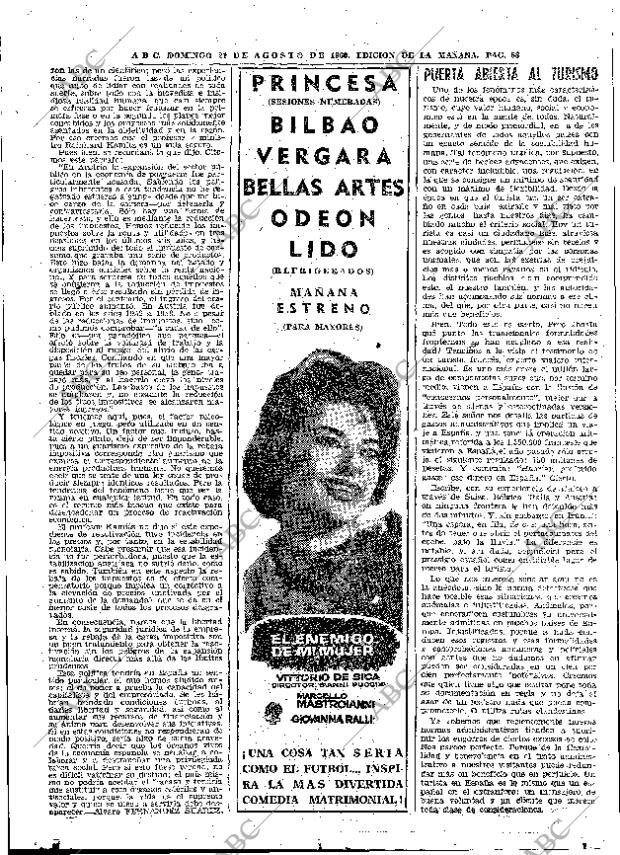 ABC MADRID 21-08-1960 página 66