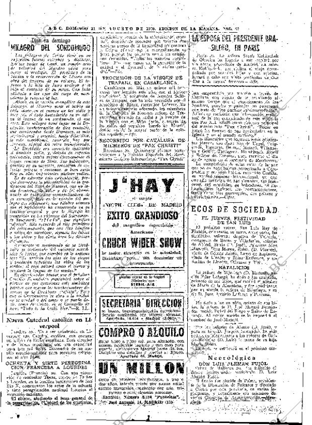 ABC MADRID 21-08-1960 página 67