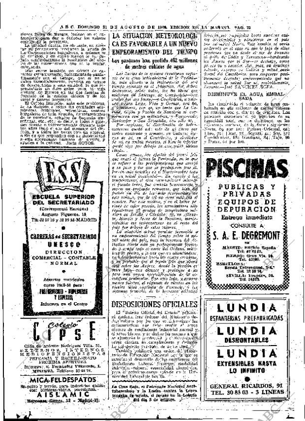 ABC MADRID 21-08-1960 página 72