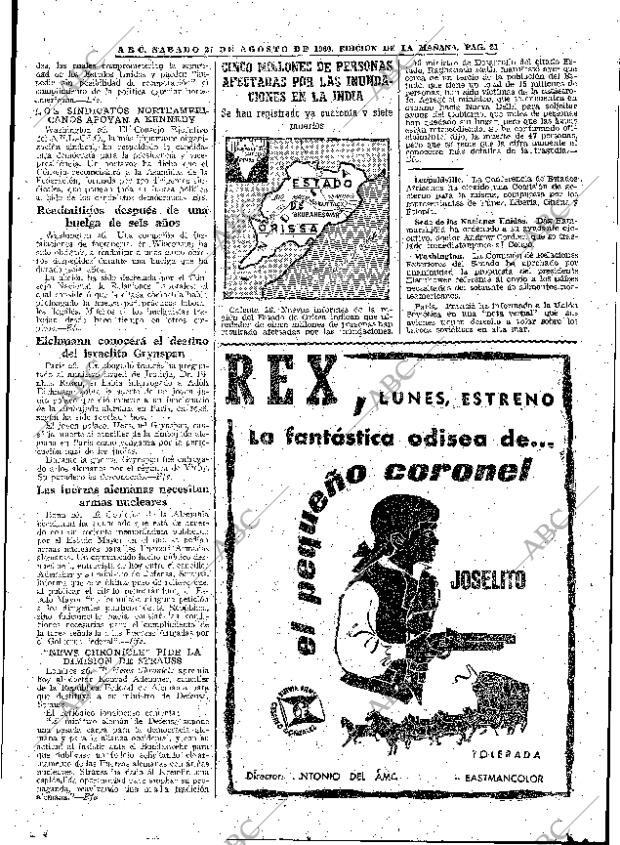 ABC MADRID 27-08-1960 página 21
