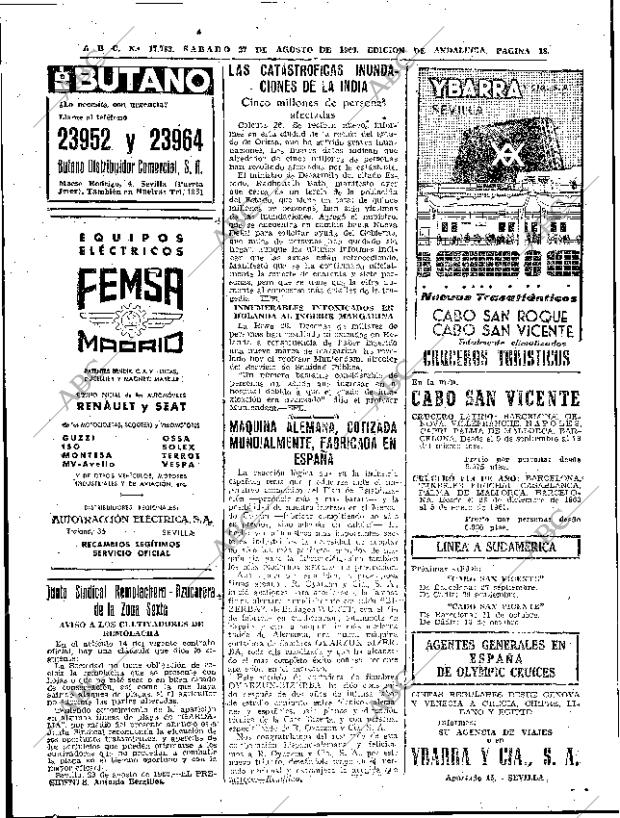 ABC SEVILLA 27-08-1960 página 18