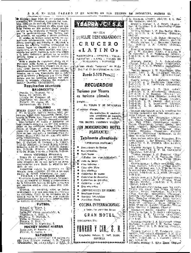 ABC SEVILLA 27-08-1960 página 22