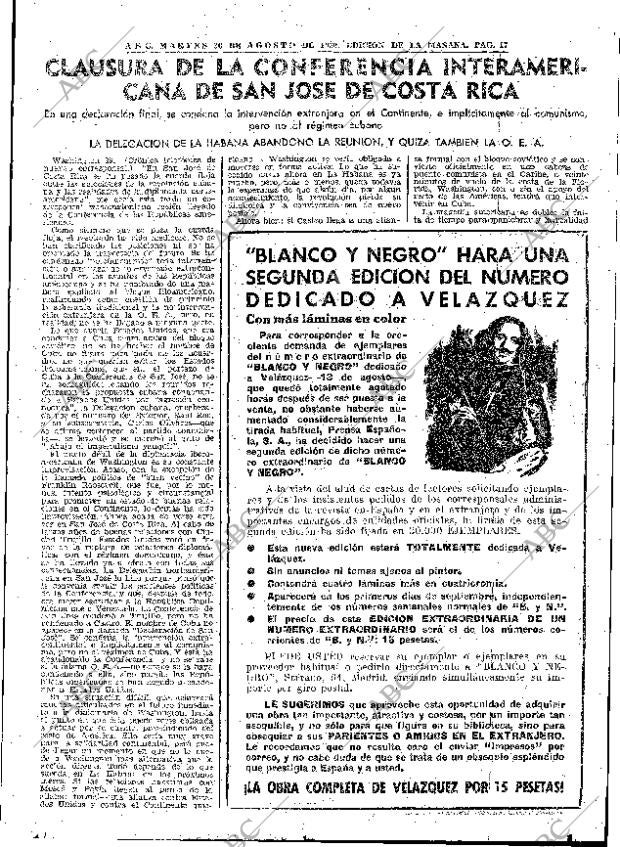 ABC MADRID 30-08-1960 página 17