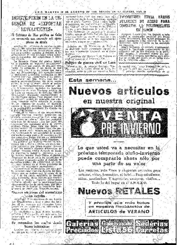 ABC MADRID 30-08-1960 página 21