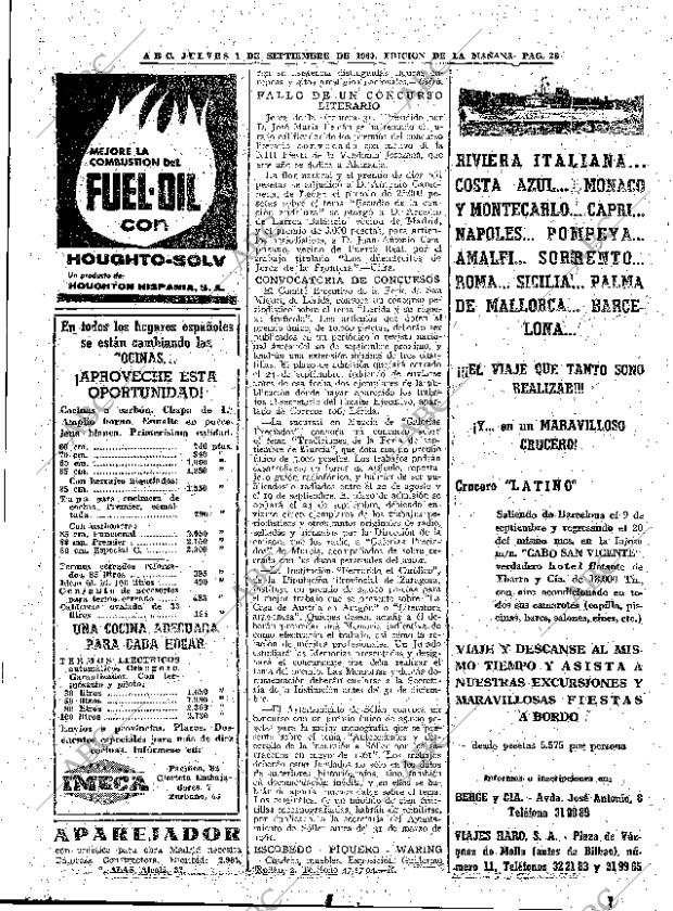 ABC MADRID 01-09-1960 página 28