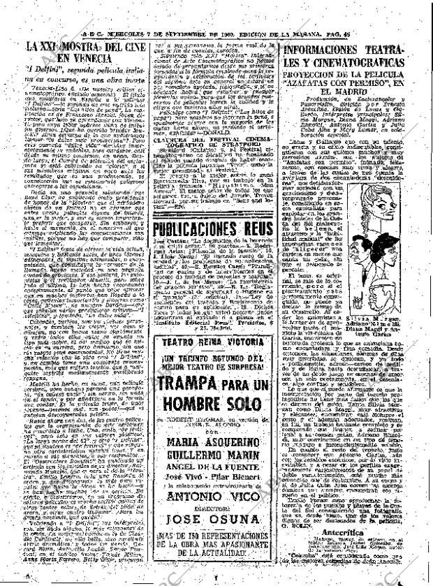 ABC MADRID 07-09-1960 página 45