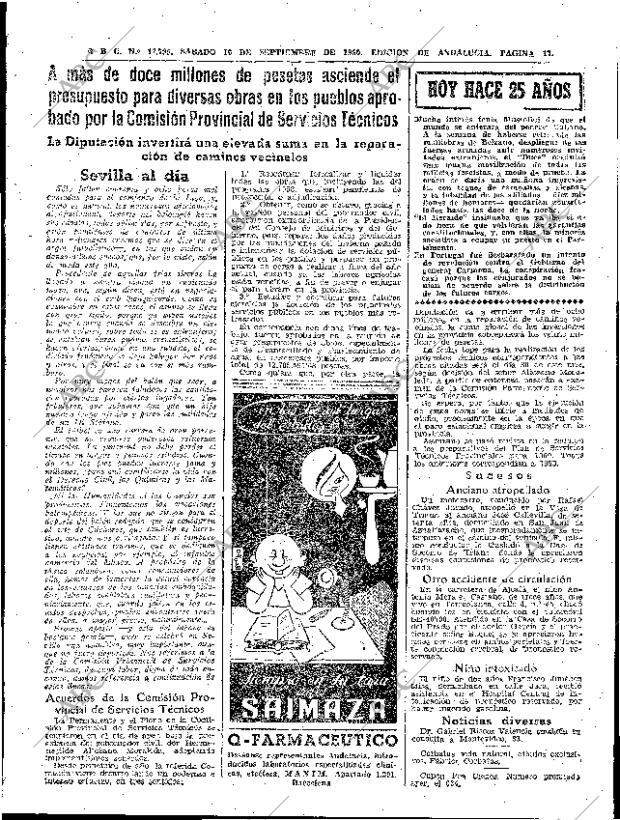 ABC SEVILLA 10-09-1960 página 17