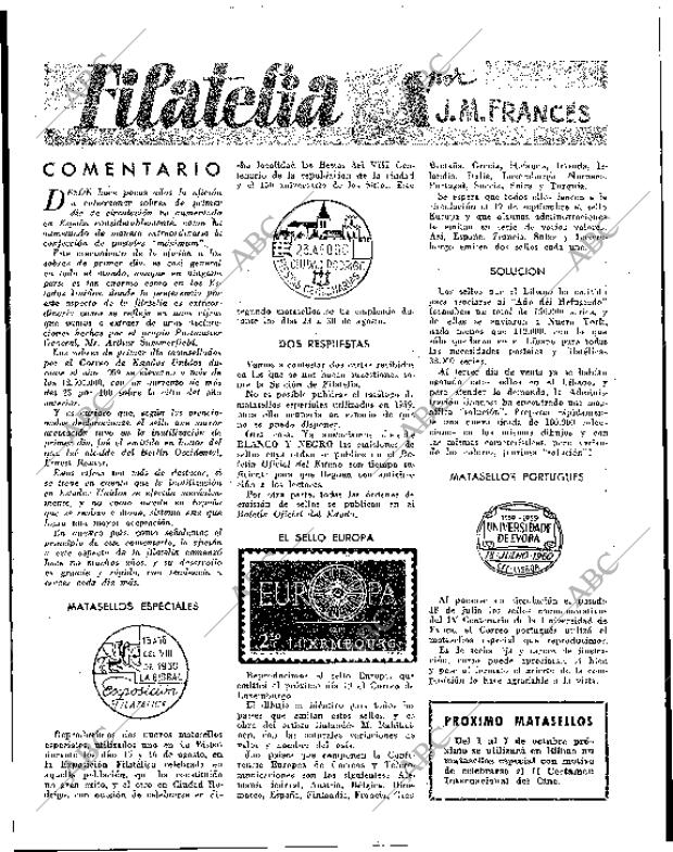 BLANCO Y NEGRO MADRID 10-09-1960 página 84