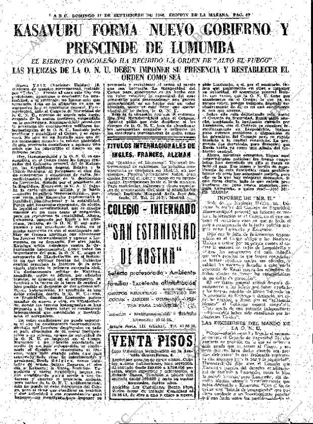 ABC MADRID 11-09-1960 página 67