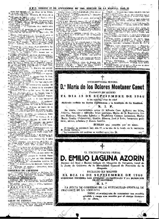 ABC MADRID 17-09-1960 página 61