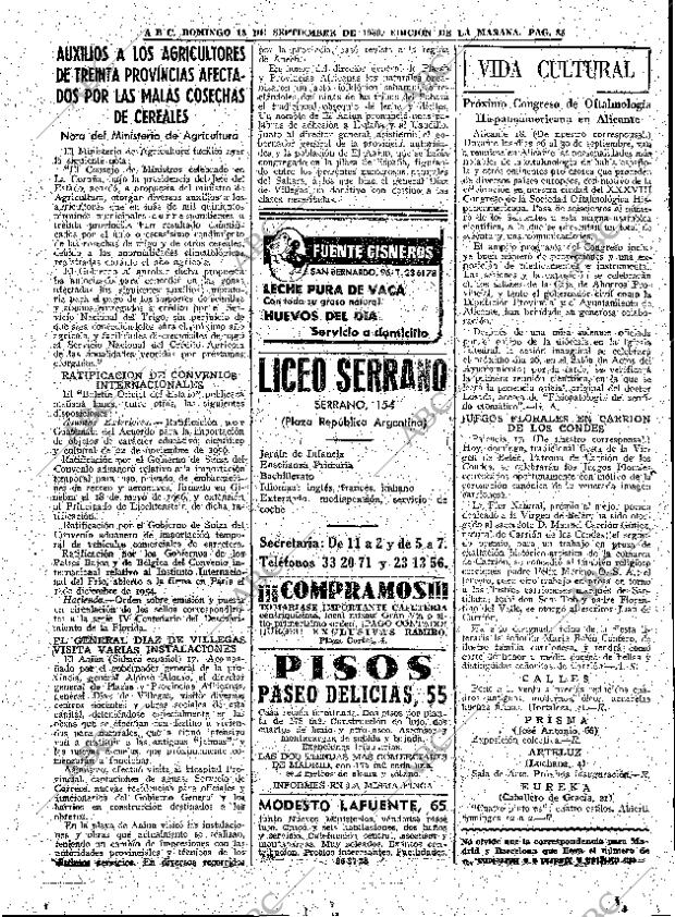 ABC MADRID 18-09-1960 página 85