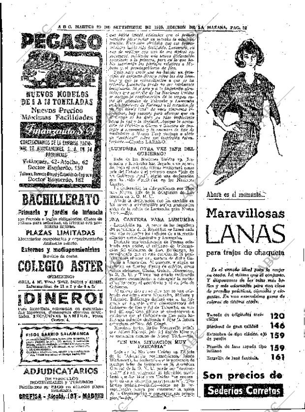 ABC MADRID 20-09-1960 página 26