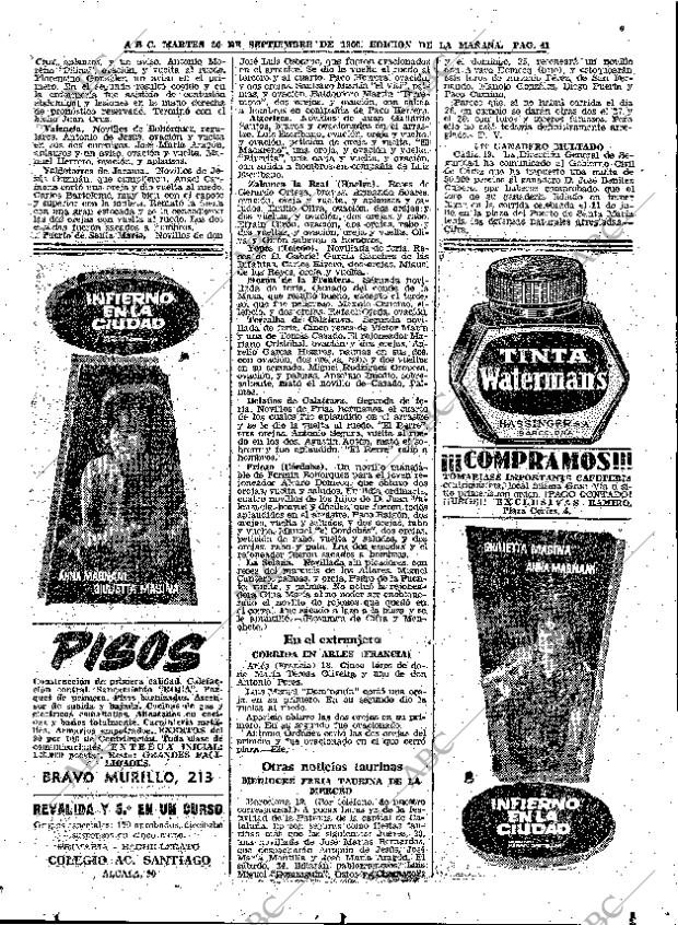 ABC MADRID 20-09-1960 página 41