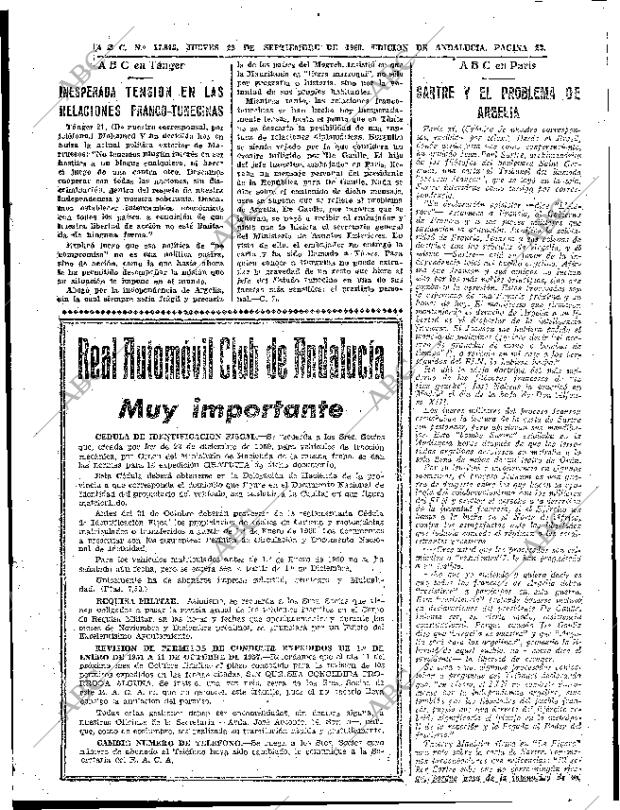 ABC SEVILLA 22-09-1960 página 23