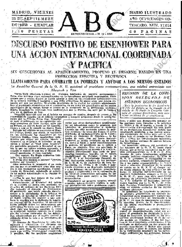 ABC MADRID 23-09-1960 página 23