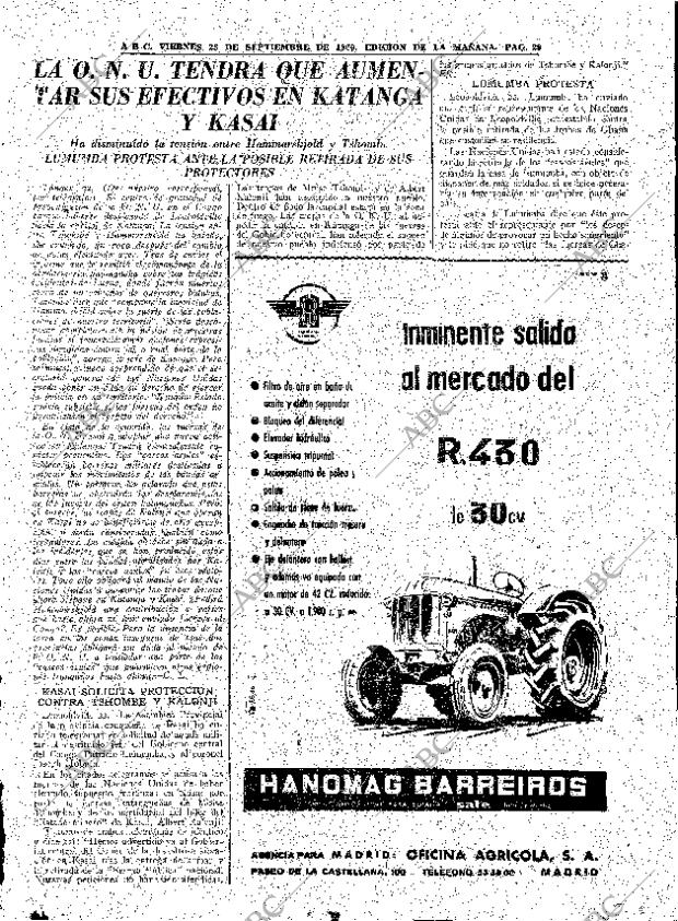 ABC MADRID 23-09-1960 página 29