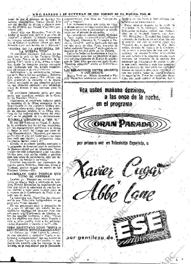 ABC MADRID 01-10-1960 página 49
