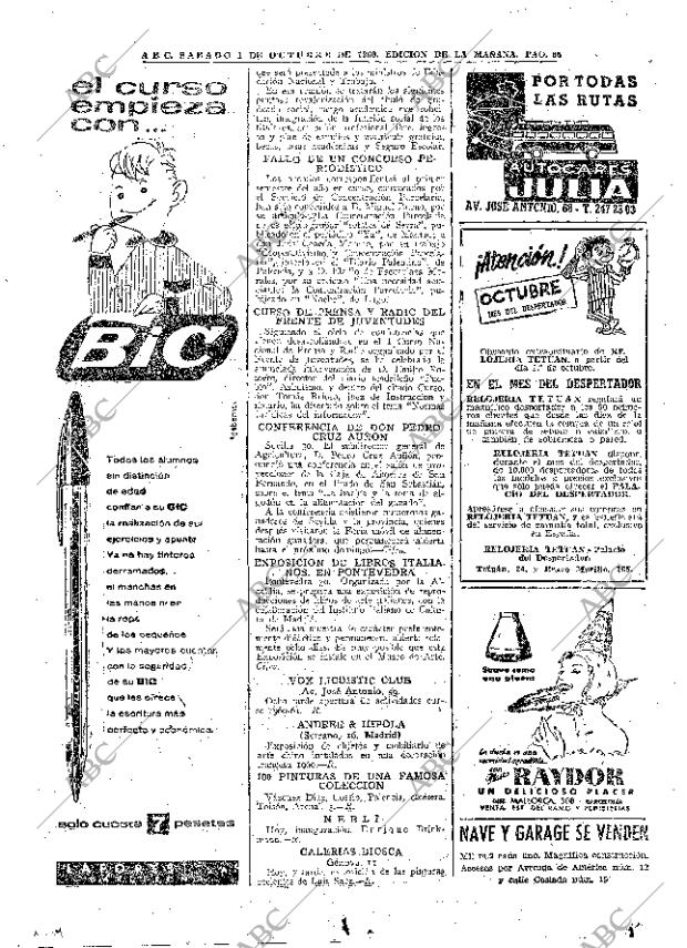 ABC MADRID 01-10-1960 página 66