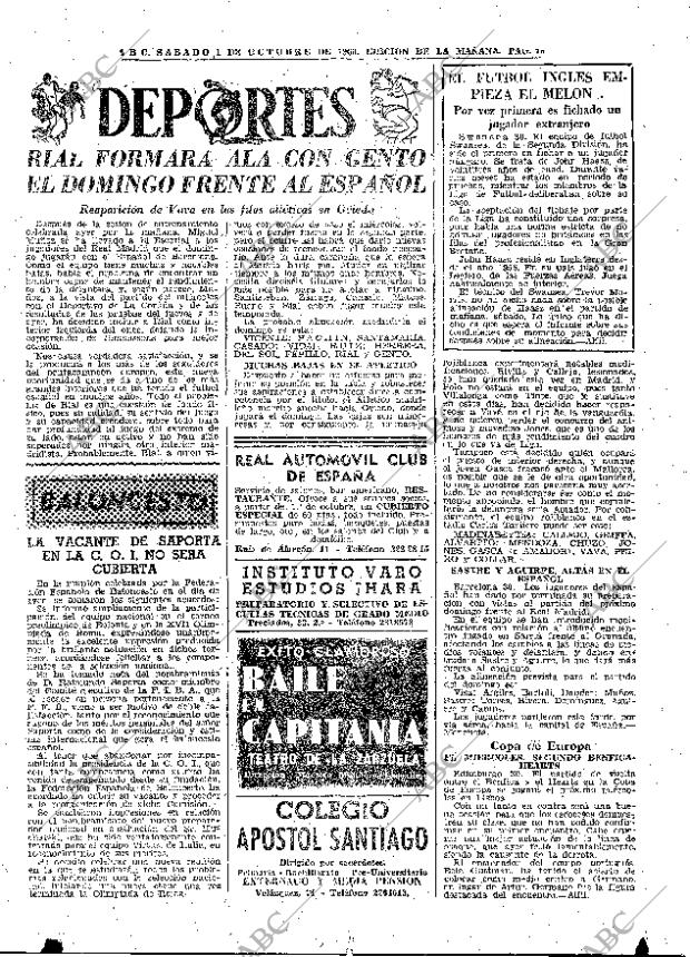 ABC MADRID 01-10-1960 página 73