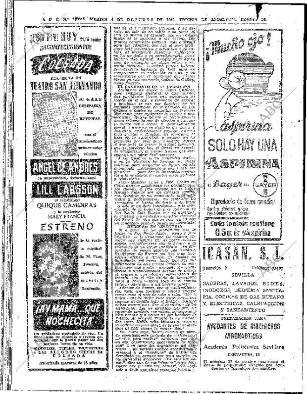 ABC SEVILLA 04-10-1960 página 28